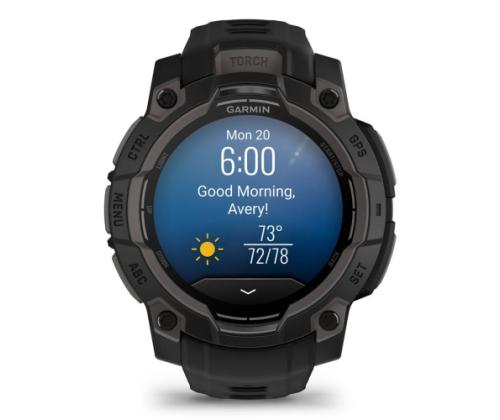 Garmin Instinct 3 -älykello 45 mm AMOLED musta, musta ranneke