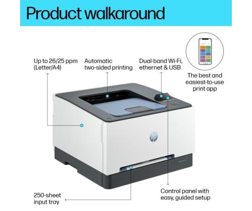 HP Color Laserjet Pro 3202dw Tulostin Laser Väri A4 25 ppm USB Wi-Fi Ethernet LAN