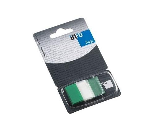 Paperi-indeksiset Global Notes, 25x43mm, vihreä, muovinen (1x50) 0718-204