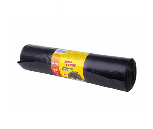 Roskapussit, 350L/5kpl, 60 mikr., musta
