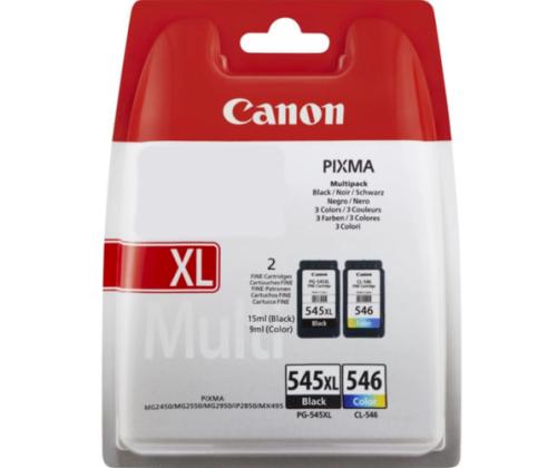 Canon PG-545XL/CL-546 (8286B010) mustekasettien monipakkaus, BK/CMY