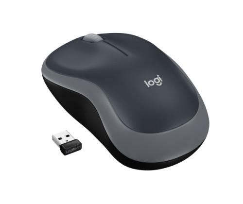 Logitech M185 langaton hiiri, RF Wireless, 1000 DPI, musta/harmaa (SPEC)