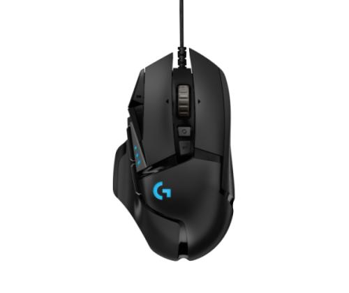 Logitech G502 HERO langallinen pelihiiri, USB Type-A, optinen, 25600 DPI, musta