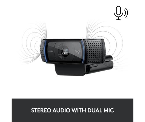 Logitech C920s PRO HD Webcam FHD 1920x1080, USB-A, musta