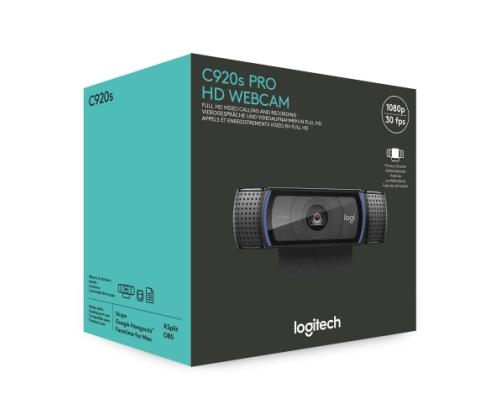 Logitech C920s PRO HD Webcam FHD 1920x1080, USB-A, musta