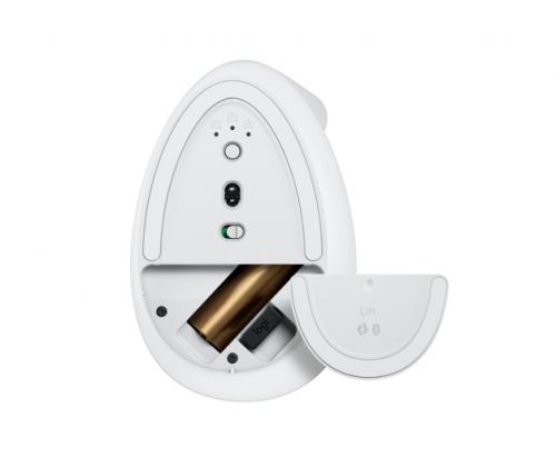 Langaton ergonominen hiiri Logitech Lift, valkoinen