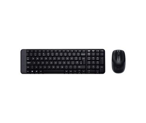 Logitech MK220 langaton näppäimistö + hiiri, yhdysvaltalainen, musta