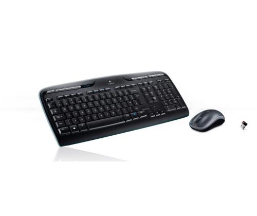 Logitech MK330 langaton näppäimistö + hiiri, US INT, musta
