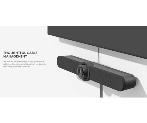 Logitech 952-000044 Seinäkiinnike videoneuvottelujärjestelmälle Rally Bar, Rally Bar Mini, valkoinen