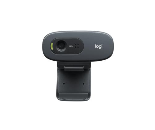 Logitech C270 HD Webcam, tummanharmaa (SPEC)