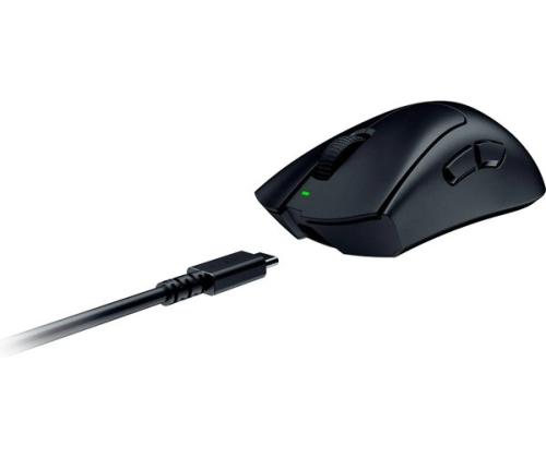 Razer DeathAdder V3 HyperSpeed Wireless Wireless Gaming Mouse RF Wireless + USB-C, 26000 DPI, musta