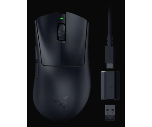 Razer DeathAdder V3 HyperSpeed Wireless Wireless Gaming Mouse RF Wireless + USB-C, 26000 DPI, musta