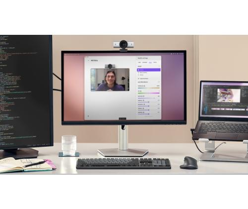 Logitech MX Brio -verkkokamera, 8,5 MP, 4K Ultra HD 3840x2160, USB-C, vaaleanharmaa