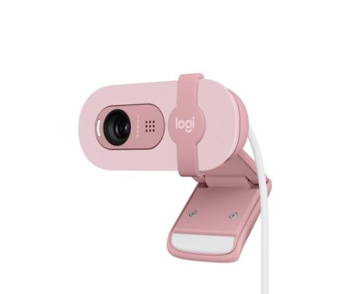 Logitech Brio 100 Full HD webbikamera, 2 MP, FHD 1080p, 58°, USB, ruusunpunainen