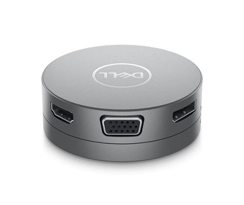 Dell DA310 7-in-1 USB-C-moniporttisovitin, hopea