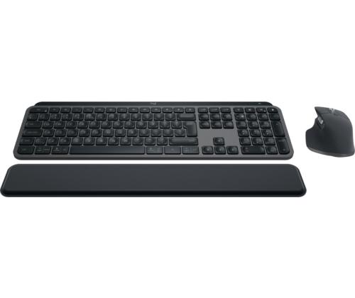 Logitech MX Keys S Combo näppäimistö, kämmentuki ja hiirisetti, US Int, grafiittipintainen