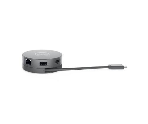 Dell DA310 7-in-1 USB-C-moniporttisovitin, hopea
