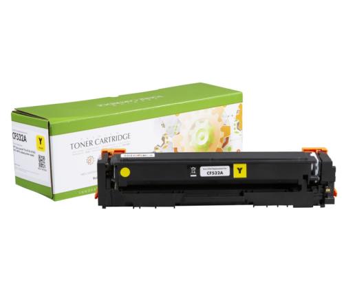 Yhteensopiva Static-Control HP-kasetti nro 205A keltainen (CF532A) Uusi siru
