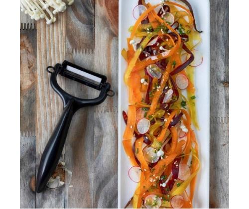 Kyocera FK-110WHCP10NBK Utility Knife & Peeler Set, veitsi (11 cm terä) ja kuorimaveitsi, musta