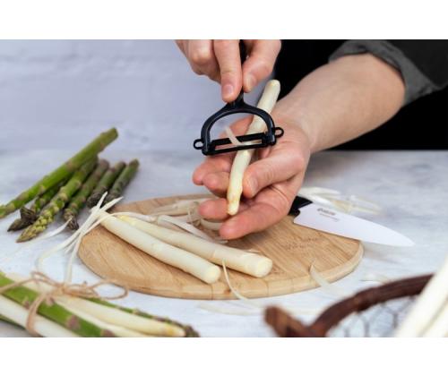 Kyocera FK-110WHCP10NBK Utility Knife & Peeler Set, veitsi (11 cm terä) ja kuorimaveitsi, musta