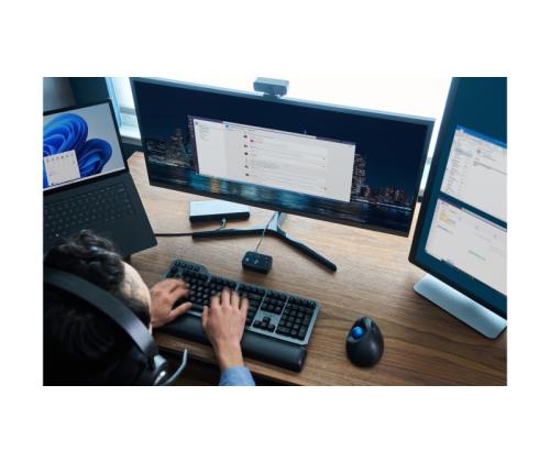 Kensington ProFit Ergo TB450 Trackball langaton hiiri, RF Wireless + Bluetooth, 1600 DPI, musta/sininen