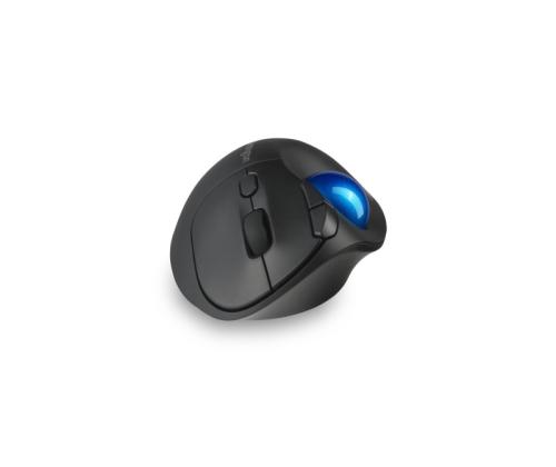 Kensington ProFit Ergo TB450 Trackball langaton hiiri, RF Wireless + Bluetooth, 1600 DPI, musta/sininen