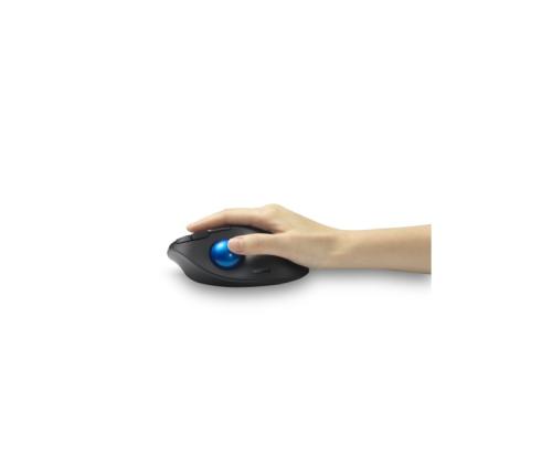 Kensington ProFit Ergo TB450 Trackball langaton hiiri, RF Wireless + Bluetooth, 1600 DPI, musta/sininen