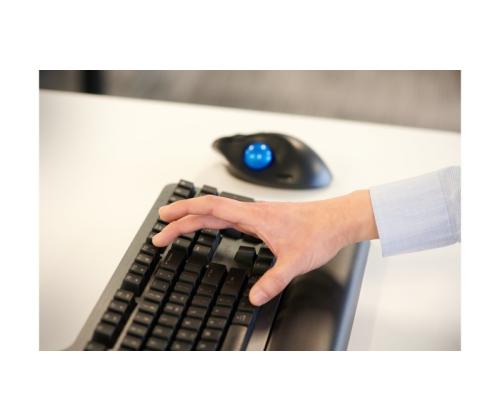 Kensington ProFit Ergo TB450 Trackball langaton hiiri, RF Wireless + Bluetooth, 1600 DPI, musta/sininen