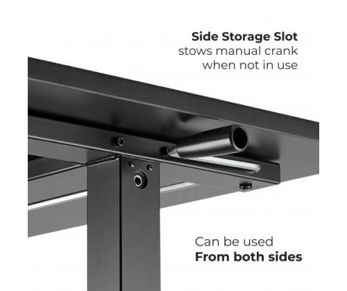 Säädettävän korkuinen pöytä Up Up Loki Musta