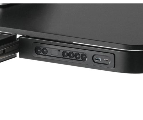 Säädettävän korkuinen pöytä Up Up Balder II Musta