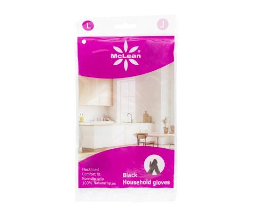 Kumihanskat MCLEAN kotitaloushanskat L mustat