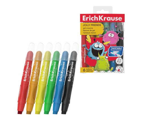 ERICH KRAUSE Jolly Friends 6 väriä, geelikynä ERICH KRAUSE 6 väriä