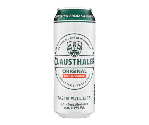 CLAUSTHALER Alkuperäinen alkoholiton olutkevyt 50cl (tölkki)