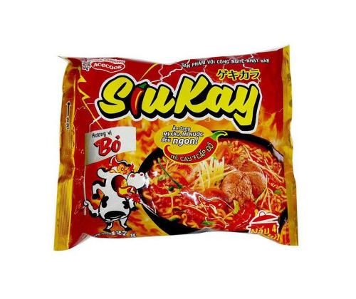 SIUKAY Pikanuudelit mausteiset, naudanlihanmakuiset 127g