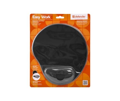 Rannetuella varustettu hiirimatto DEFENDER MP-906 musta