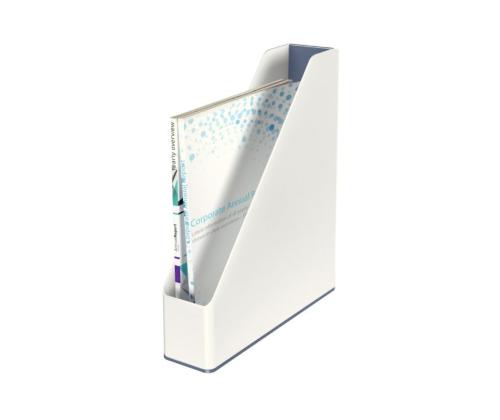 Lehtikotelo Leitz Dual valkoinen/harmaa