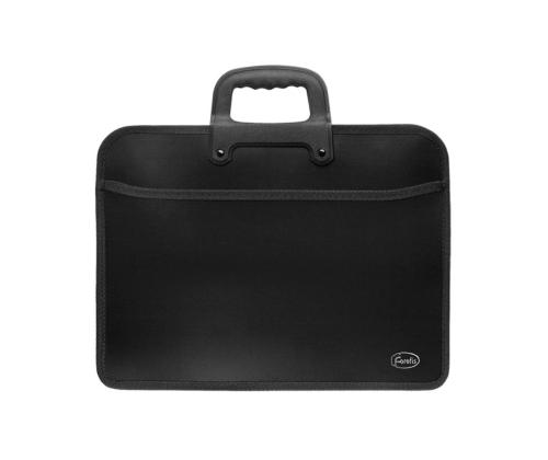 Kodinkansio A4 kannettava musta 2-osainen