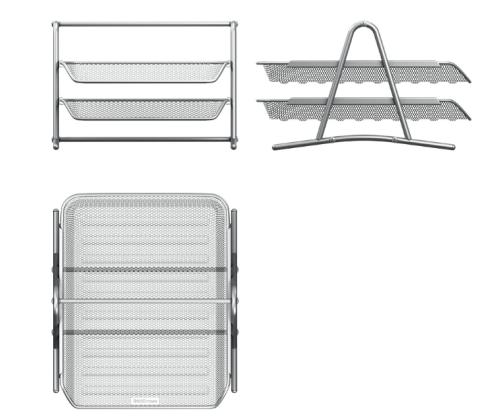 Lomakelaatikko metallinen hopea Erich Krause