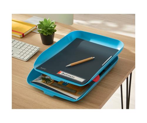 Asiakirjalaatikko LEITZ Cozy A4 sininen 2 pakkauksessa