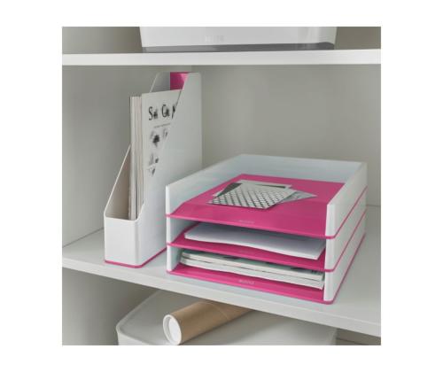 Lomakelaatikko A4 Leitz Dual valkoinen/pinkki