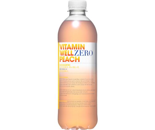 Vitamiinijuoma Zero persikanmakuinen VITAMIN WELL 500 ml