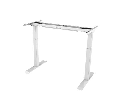 Sähköinen pöytärunko LOCTEK 2-teleskooppinen 2-moottorinen valkoinen