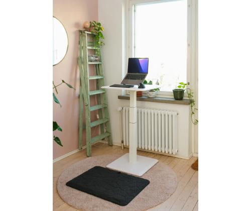 Säädettävä STOO®-pöytä 1 jalalla, valkoinen