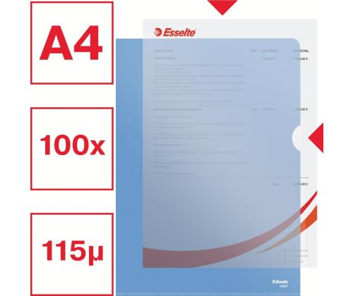Muovitasku A4 (L) 100 mic Esselte 100 kpl paketissa