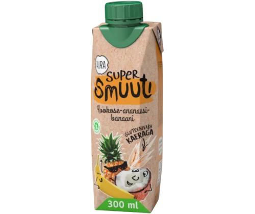AURA Super smoothie kookos-ananas-banaanikauralla 0,3 l