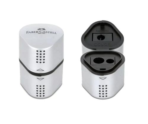 Teroitin säiliöllä Faber-Castell Grip 3-osainen hopea