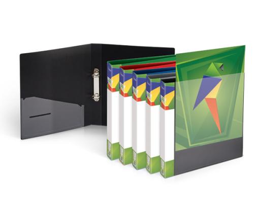 Rõngaskaaned A4 20mm 2r esikaanel kiletasku plast sinine