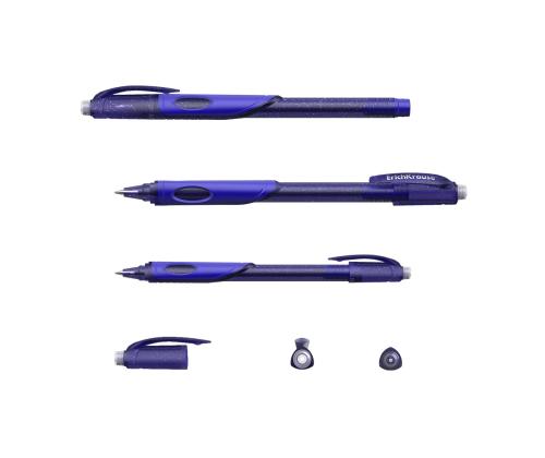 Geelikynä korkilla ERICH KRAUSE Ergoline Magic pyyhittävä 0,5 mm sininen