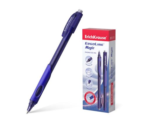 Geelikynä korkilla ERICH KRAUSE Ergoline Magic pyyhittävä 0,5 mm sininen