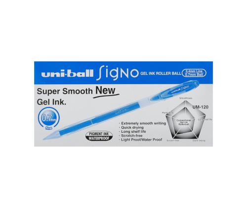 Geelikynä UNI UM-120 Signo vaaleasininen